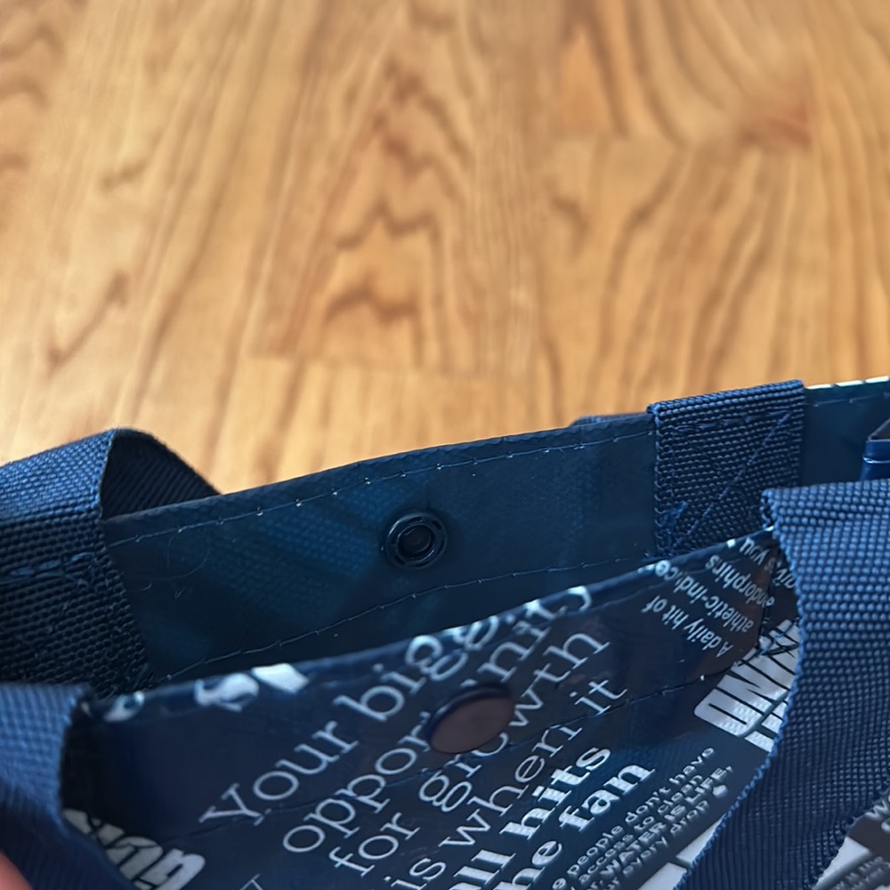 Lululemon Navy Namaste Small Reusable Tote - Picture 3 of 7